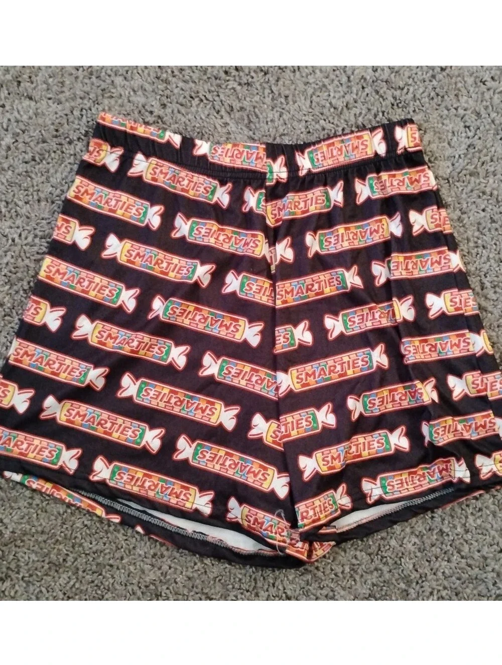 Smarties Candy Print Lounge Shorts - Size Large